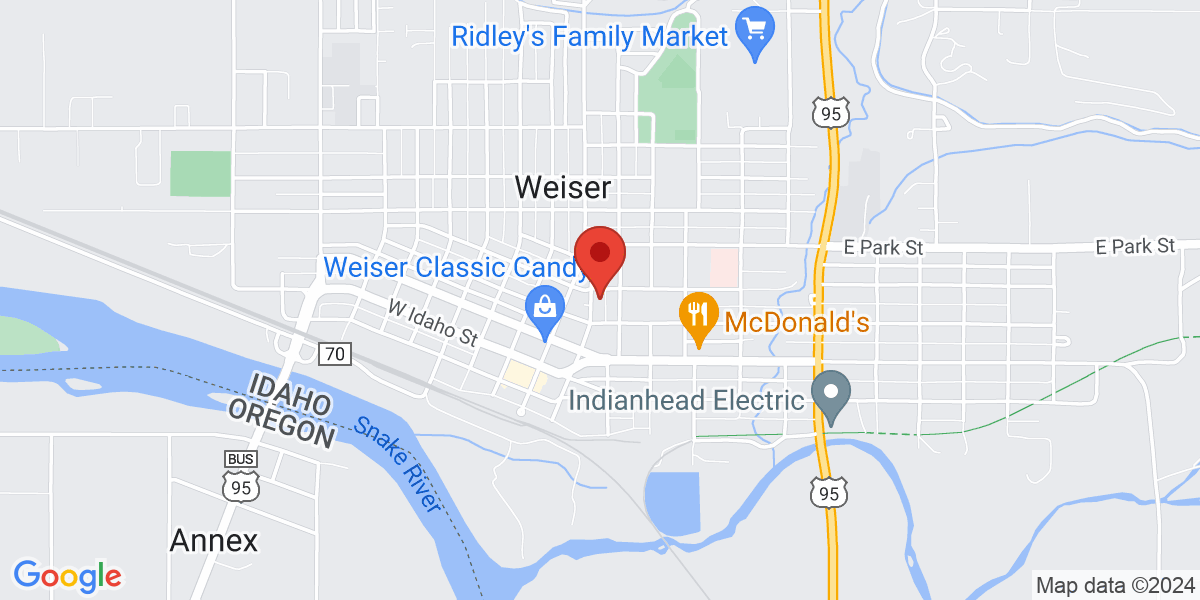 Map of Weiser Public Library
